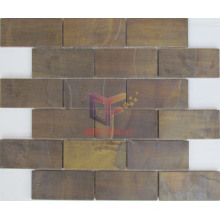 Strip 48*98 Copper Metal Mosaic Tile (CFM963)